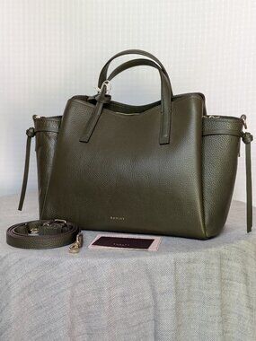 NWT Radley London Blake Gardens Large Grab Bag – Pine Green